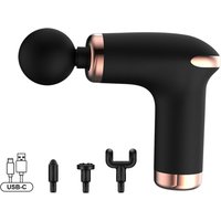 USB Portable Mini Massage Gun Pistol Facial For Neck Deep Tissue Muscle Relaxation Gout Pain Relief Body Massager