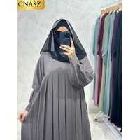 New Solid Color Kimono Abayas For Muslim Women Turkey Long Robe Eid Dresses Fashion Moroccan Kaftans For Women Ramadan Clothing
