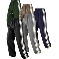  Classic Two Stripe Sweatpants – Extra Long Cotton Casual Pants Tall & 