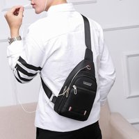 Chest Bag Shoulder Crossbody Waterproof Oxford Cloth Sports Leisure Backpack Bag Portable Travel.