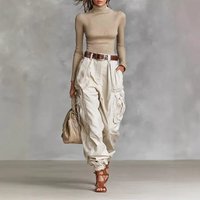 Women's Cargo Pants – Oversized Streetwear Trousers With Multiple Pockets (Trendy Wide-Leg Casual Pants, Urban & Edgy Style)