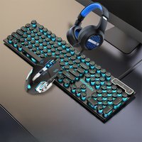 GX30 E-sports Gaming Mechanical Feel Wired Keyboard Mouse Headset Set PC Gamer Accessories Gift