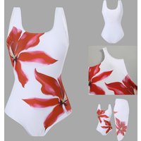 Women's Clothing Positioning Printing Sexy Beach Skirt Bikini Hot Spring Swimsuit Suit
