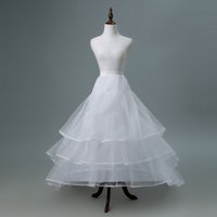 Elegant Wedding Petticoat Crinoline Hoop Skirt Lolita Cosplay Dress Puffy Underskirt Bridal Gown & Stage Performance