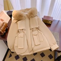Clothing Plush thickened plus parka
