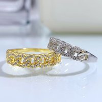 Luoxi Temple Jewelry New S Pure Silver Cuban INS Style Ring