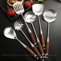 316 Stainless Steel Thickened Spatula Supplies Household Stir Fry Soup Leaking Spoons Kitchen Utensils Complete Set