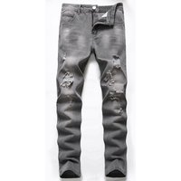 clothing Ripped jeans straight pants hipster jeans