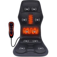 Electric Heating Waist Massager Shoulder Vibration Cushion Mat Chair Sofa Car Office Home Back Massage Pad