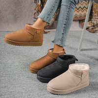 Shoes Snow Boots Autumn Winter Lace Casual Half drag Snow Boots Cotton Boots