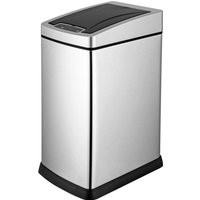 Household Cleaning Tools Rectangular Smart Sensor Trash Can Stainless Steel Household Trash Can Smart Trash
