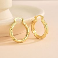 Women’s Jewelry Set Fashion Copper Plated Real Gold Metal Style Hoop Earrings Niche Design High End Light Luxury Earrings Jewelry For Women