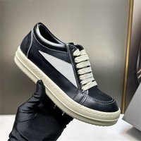RO Infringing Casual Board For Autumn 2024, New Thick Soled Low Top Niche Lace Up Couple's Same Style White Shoes