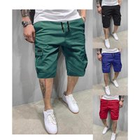 " Cotton Twill Cargo Shorts – Classic Drawstring Waist 4 Pocket Utility Design Relaxed Fit "