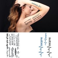Beauty & Health Small Fresh Tattoo Stickers Text Letter Tattoo Stickers Fashionable English Letter Tattoo Stickers Waterproof Tattoo Stickers