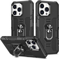 Luxury Solid Color 360 ° Rotating Metal Car Holder Ring Phone Case For iPhone 16 Pro Max 14 11 12 13 15 Pro Max Shockproof Cover