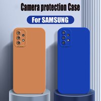 A13 23 33 53 73 Earth Tones Color Soft Silicone Phone Case For Samsung Galaxy A53 A73 A33 A13 A23 4G 5G 2022 A32 A52 A72