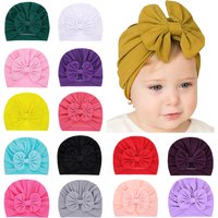 Solid Hat Bow Pullover Hat Solid Tire Cap Option