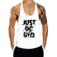 Men's Clothing Sports Exercise Leisure Print Quick Dry Breathable Slit Fitness Vest