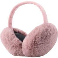 Unisex Foldable plush earmuffs for women cute autumn and winter warm ears warm winter solid color winter ear bag
