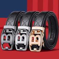 VOOTHOST High Quality Brand Designer Men Belts Male Automatic Buckle belt Leather Belt for men Strap for Jeans F0123