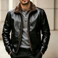 3D PU Jacket Winter Warm Outerwear Fashionable Trendy European
