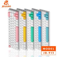 JEQANG JK-915 Bluetooth wireless the third mock examination mechanical backlight display flexible two-color keyboard