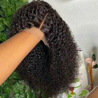 Short Kinky Curly Bob Human Hair Wig Pre Plucked 13x4 Lace Peruvian Curly Human Hair Bob Wigs For Women