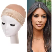 Velvet Adjustable Wig Grip Cap with No-Slip Cap