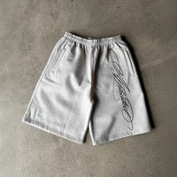 Men's Clothing Summer Men And Women's Fashion Loose Shorts High Waist Elastic Letter Embroidered Three Quarter Pants
