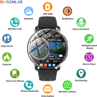 2026 Smart Watch Android IOS 1.46HD Display Camera Control Wireless Phone Call Voice Answer Christmas Gift