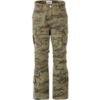 Men's Clothing Military Camouflage Overalls Men's Autumn Loose Raw Edge Stitching Loose Straight Trousers