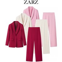 ZARZs Self Made European American Style Clothing Classic Fashionable Versatile Dress Collar Suit Jacket Trousers.