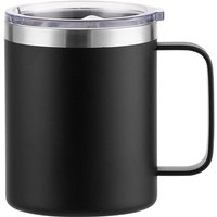 Stainless Steel Insulated Coffee Mug Tumbler Handle 360ml Tumbler Cup Lid Hot & Cold Drinks