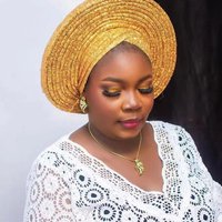 hot sale laminated heavy sequins forehead cross hat African hat Muslim hat
