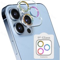 Camera Lens Tempered Glass iPhone 11 12 13 Pro Max Screen Protector On iPhone 12 11 13 mini Glitter Camera Prote