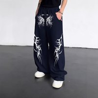 Graffiti Street Dance Joggers – Oversized Hip Hop Sweatpants Thorn Print