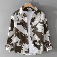 Men's High Quality Slim Fit Striped Shirt Long Sleeved Trendy Business Temperament Spring Autumn New Style Handsome