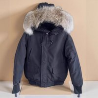 Clothing Down Jacket 01 Pilot Jacket Real Wolf Fur Coat