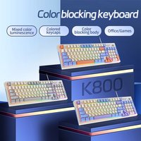 Keyboard Gaming Wired Laptop Desktops PC Computer Office Accessories Low Profile Gamer Keyboards Set