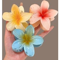 Plumeria Grasping Clip Female Senior Hair Accessories Clip Headdress Hairpin Large Head Shark Clip