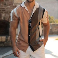 print Hawaiian beach casual short sleeved shirt cardigan
