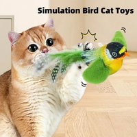 Interactive Plush Bird Toy Cats