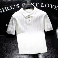 Premium Knit Polo Shirt – Lightweight Short Sleeve Summer Top Stretch Fabric & Modern Slim Fit 