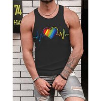 Men's Clothing summer new 3D digital printing men's loose casual sports sleeveless back
