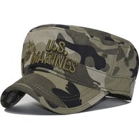 Unisex Camouflage Striped Flat US MARINES Baseball Caps Outdoor