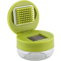 2 1 Garlic Press Meat Grinder Peeler Brush Professional Grade Proof