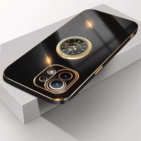 Ring Holder Plating Silicone Phone Stand Case Xiaomi POCO M3 M4 Pro F3 x3 nfc x3pro Case Poco X3