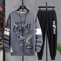 Clothing Casual sports suit sweatshirt spring autumn printed autumn clothes loose two piece suit clothing wholesale