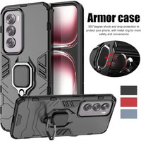 Magnetic Case OPPO Reno 12 Pro Reno 11 Protective Cover Ring Stand Bracket Shell Fundas Coque